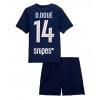 Paris Saint-Germain Desire Doue #14 Hemmaställ Barn 2025-26 Korta ärmar (+ Korta byxor)